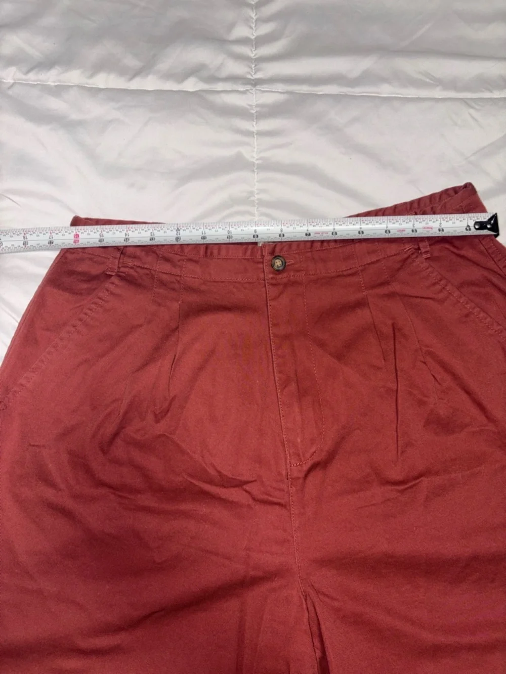 The Territory Ahead Men’s Pleated Chino Baggy Cotton Shorts Size Large 14
